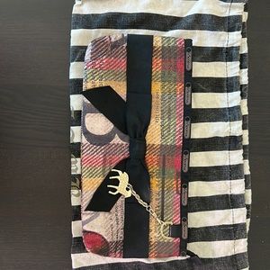 L.A.M.B for LeSportsac plaid clutch with charm
